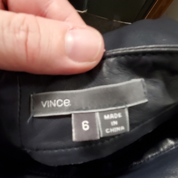 Vince Leather Miniskirt - Picture 3 of 5